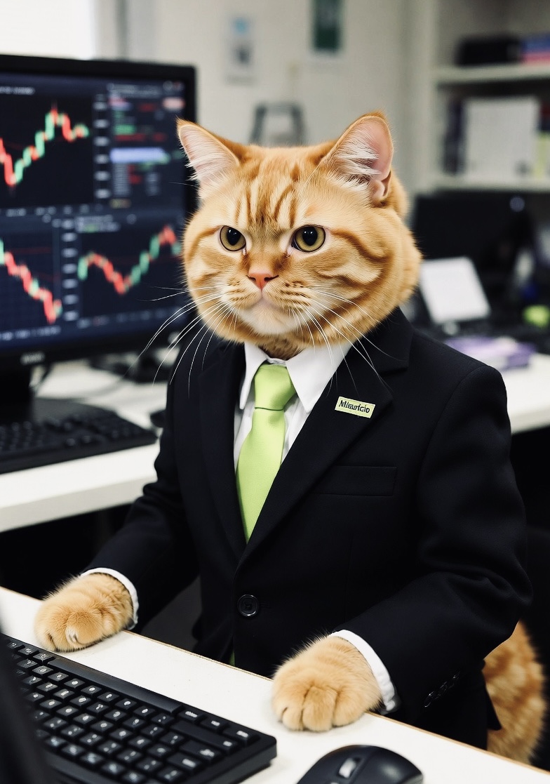 Miauricio at trading desk